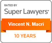 Rated by Super Lawyers | Vincent N. Macri | 10 Years